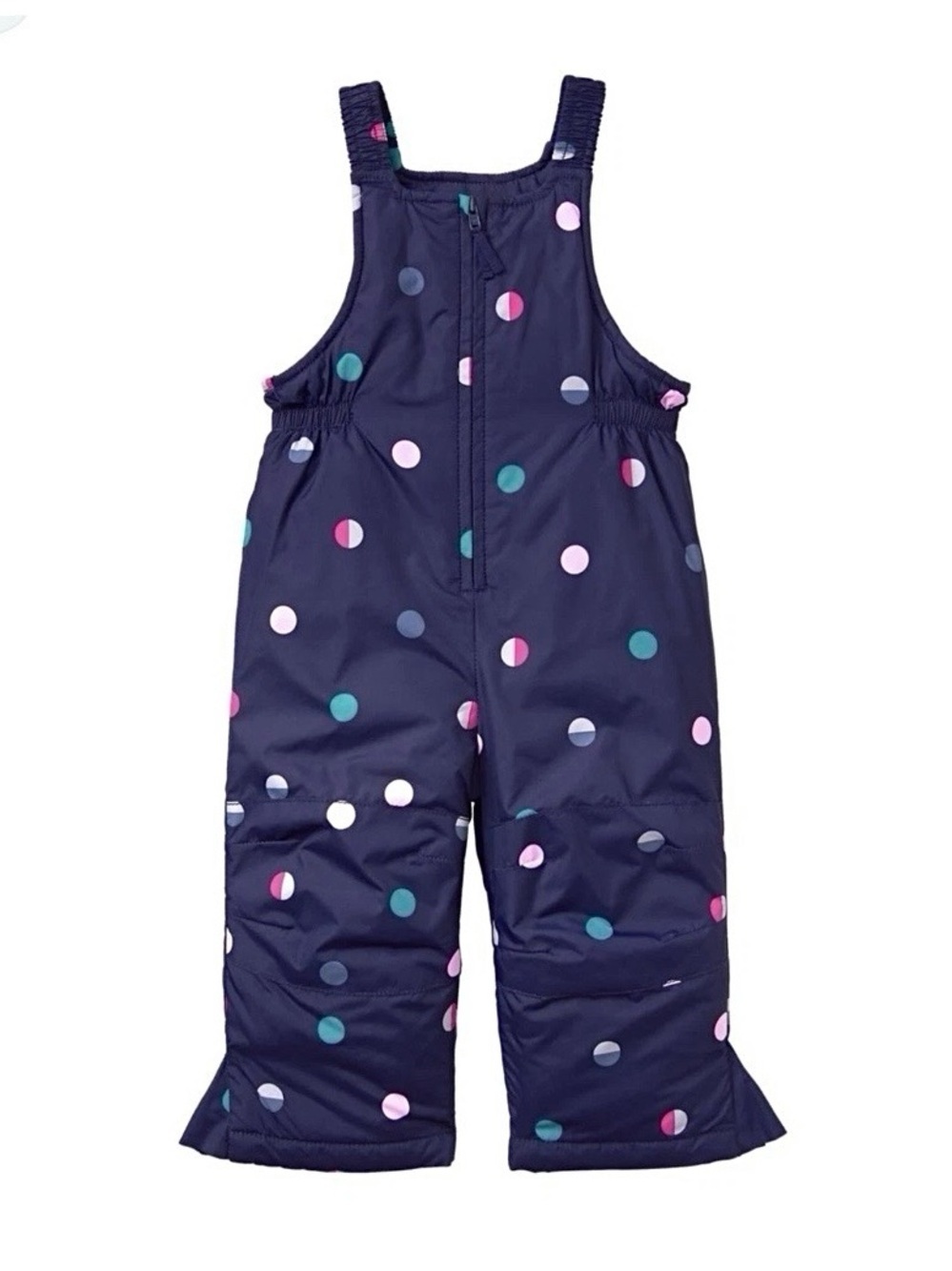 New Gymboree Girl Baby Toddler Snow Overalls Bib 12 - 18 Months Navy Polka Dot